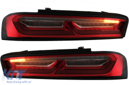 Full LED Rückleuchten Lichtleiste für Chevrolet Camaro MK6 (05.2015-2018) Rote dynamische Lichter-image-6078618