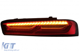 Full LED Rückleuchten Lichtleiste für Chevrolet Camaro MK6 (05.2015-2018) Rote dynamische Lichter-image-6078619