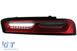 Full LED Rückleuchten Lichtleiste für Chevrolet Camaro MK6 (05.2015-2018) Rote dynamische Lichter-image-6078624