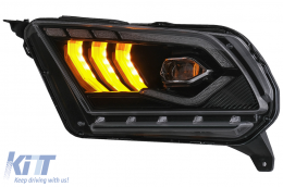 Full LED Scheinwerfer für Ford Mustang V 10-14 Dynamisch Sequentiell Drehen Hell-image-6089476
