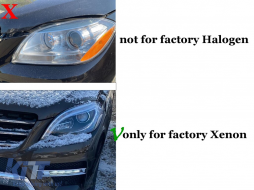 Full LED Scheinwerfer für Mercedes M-Klasse W166 2012-2015 nur mit Umbau auf GLE-image-6089425