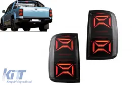 image-60-Full LED stražnja svjetla prikladna za VW Amarok (2010-2020) Dynamic Sequential Turning Light Smoke