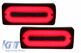 Full LED Taillights Light Bar suitable for Mercedes G-class W463 (1989-2015) RED Dynamic Sequential Turning Lights