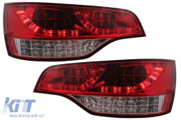 Full LED Taillights suitable for Audi Q7 4L (2006-2009) Red Clear - TLAUQ7R