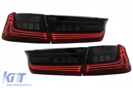 Full LED Taillights suitable for BMW 3 Series G20 Sedan (2018-2022) Red Laser Look-image-6110391