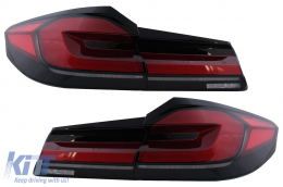 Full LED Taillights suitable for BMW 5 Series G30 Sedan (2017-2019) LCI Design with Dynamic Sequential Turning Lights - TLBMG30NL