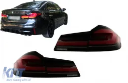 image-31-Full LED Taillights suitable for BMW 5 Series G30 Sedan (2017-2019) LCI Design with Static Turning Lights