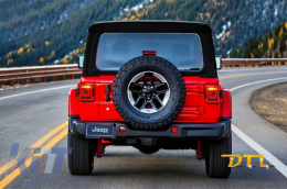 Full LED Taillights suitable for Jeep Wrangler IV JL/JLU (2018-up) RED with Dynamic StartUp and Sequential Turning Lights-image-6059513