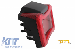 Full LED Taillights suitable for Jeep Wrangler IV JL/JLU (2018-up) RED with Dynamic StartUp and Sequential Turning Lights-image-6059518