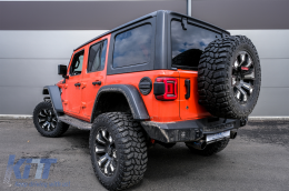 Full LED Taillights suitable for Jeep Wrangler IV JL/JLU (2018-up) RED with Dynamic StartUp and Sequential Turning Lights-image-6080366