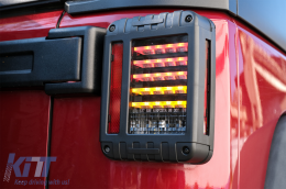 Full LED Taillights suitable for JEEP Wrangler Rubicon JK (2007-2017)-image-6073464
