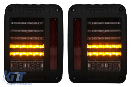 Full LED Taillights suitable for JEEP Wrangler Rubicon JK (2007-2017)-image-6104694