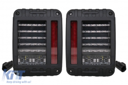 Full LED Taillights suitable for JEEP Wrangler Rubicon JK (2007-2017)-image-6104698