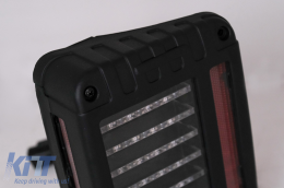 Full LED Taillights suitable for JEEP Wrangler Rubicon JK (2007-2017)-image-6104701