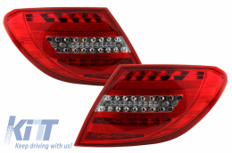 Full LED Taillights suitable for Mercedes C-Class W204 (2007-2012) Facelift Design