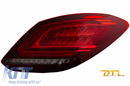 Full LED Taillights suitable for Mercedes C-Class W205 Limousine (2014-2018) Facelift Design-image-6053429