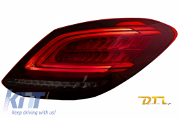 Full LED Taillights suitable for Mercedes C-Class W205 Limousine (2014-2018) Facelift Design-image-6053431
