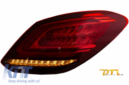 Full LED Taillights suitable for Mercedes C-Class W205 Limousine (2014-2018) Facelift Design-image-6053433