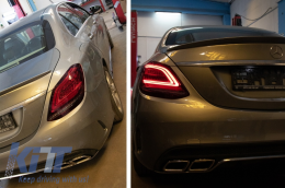 Full LED Taillights suitable for Mercedes C-Class W205 Limousine (2014-2018) Facelift Design-image-6053613