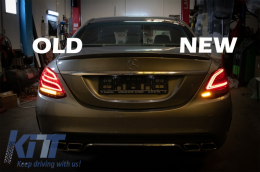 Full LED Taillights suitable for Mercedes C-Class W205 Limousine (2014-2018) Facelift Design-image-6053617