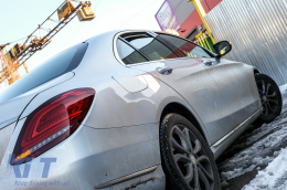 Full LED Taillights suitable for Mercedes C-Class W205 Limousine (2014-2018) Facelift Design-image-6077414