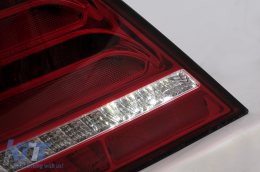 Full LED Taillights suitable for Mercedes C-Class W203 Sedan (2000-2004) Red Clear with Dynamic Turn Signal-image-6102805