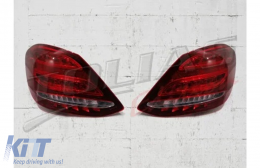 Full LED Taillights suitable for Mercedes C-Class W205 Limousine (2014-2018) - TLMBW205FLTL