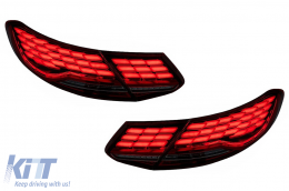 Full LED Taillights suitable for Mercedes C-Class A205 Cabrio C205 Coupe (2016-2023) Dynamic Sequential Turning Light-image-6164840