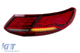 Full LED Taillights suitable for Mercedes C-Class A205 Cabrio C205 Coupe (2016-2023) Dynamic Sequential Turning Light-image-6164844