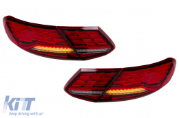 Full LED Taillights suitable for Mercedes C-Class A205 Cabrio C205 Coupe (2016-2023) Dynamic Sequential Turning Light-image-6164845