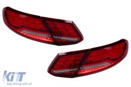 Full LED Taillights suitable for Mercedes C-Class A205 Cabrio C205 Coupe (2016-2023) Dynamic Sequential Turning Light-image-6164848