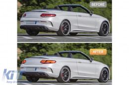 Full LED Taillights suitable for Mercedes C-Class A205 Cabrio C205 Coupe (2016-2023) Dynamic Sequential Turning Light-image-6190292