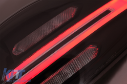 FULL LED taillights suitable for Porsche Cayenne 958 E2 92A Prefacelift (2010-2014) Black Smoke with Dynamic Indicators-image-6067443
