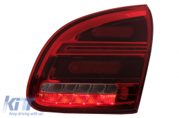 Full LED Taillights suitable for Porsche Cayenne 958 E2 92A Prefacelift (2010-2015) Red White-image-6090909
