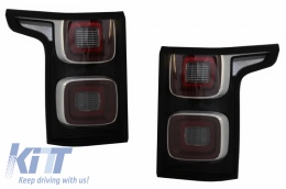 image-2-Full LED Taillights suitable for Range Rover Vogue L405 (2013-2017) Facelift Design Smoke