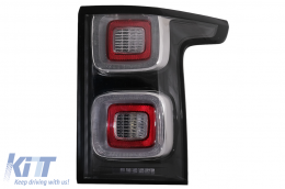 Full LED Taillights suitable for Range Rover Vogue L405 (2013-2017) Facelift Design Clear-image-6082343