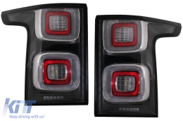 Full LED Taillights suitable for Range Rover Vogue L405 (2013-2017) Facelift Design Clear-image-6082344