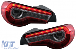 Full LED Taillights suitable for Toyota 86 (2012-2019) Subaru BRZ (2012-2018) Scion FR-S (2013-2016) with Sequential Dynamic Turning Lights