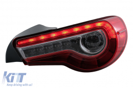 Full LED Taillights suitable for Toyota 86 (2012-2019) Subaru BRZ (2012-2018) Scion FR-S (2013-2016) with Sequential Dynamic Turning Lights-image-6068799