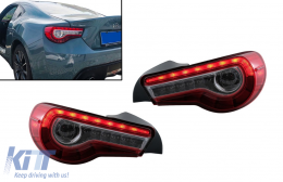 Full LED Taillights suitable for Toyota 86 (2012-2019) Subaru BRZ (2012-2018) Scion FR-S (2013-2016) with Sequential Dynamic Turning Lights-image-6069273