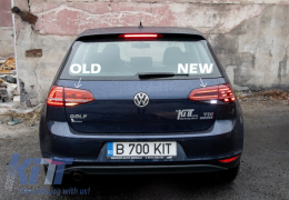 Full LED Taillights suitable for VW Golf 7 & 7.5 VII (2012-2019) Facelift Retrofit G7.5 Look Dynamic Sequential Turning Lights Dark Cherry Red-image-6043346