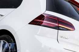Full LED Taillights suitable for VW Golf 7 & 7.5 VII (2012-2019) Facelift Retrofit G7.5 Look Dynamic Sequential Turning Lights Dark Cherry Red-image-6077787