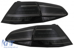 Full LED Taillights suitable for VW Golf 7 & 7.5 VII (2012-2020) Facelift Retrofit G7.5 Look Dynamic Sequential Turning Lights Smoke
