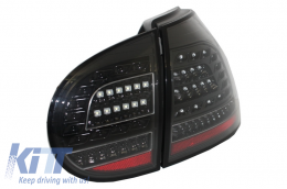 Full LED Taillights suitable for VW Golf V 5 Left Hand Drive (2004-2009) Black Urban Style-image-6021611