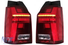 Full LED Taillights suitable for VW Transporter T6 (2015-2020) Dynamic Sequential Turning Light-image-6085723