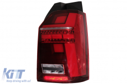 Full LED Taillights suitable for VW Transporter T6 (2015-2020) Dynamic Sequential Turning Light-image-6085725