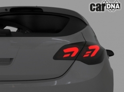 Full LED Задни светлини подходящи за Opel Astra J (2009-2015) 5 врати Хечбек Черен дим-image-64547