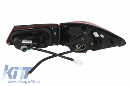 Задни светлини Full LED подходящи за Lexus IS XE20 (2006-2012) Light Bar Facelift New XE30 Red Чисто-image-6025882