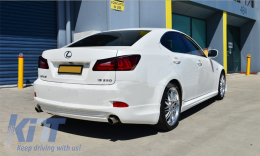 Задни светлини Full LED подходящи за Lexus IS XE20 (2006-2012) Light Bar Facelift New XE30 Red Чисто-image-6025883