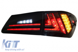 Задни светлини Full LED подходящи за LEXUS IS XE20 (2006-2012) Light Bar Facelift New XE30 дим-image-6025892